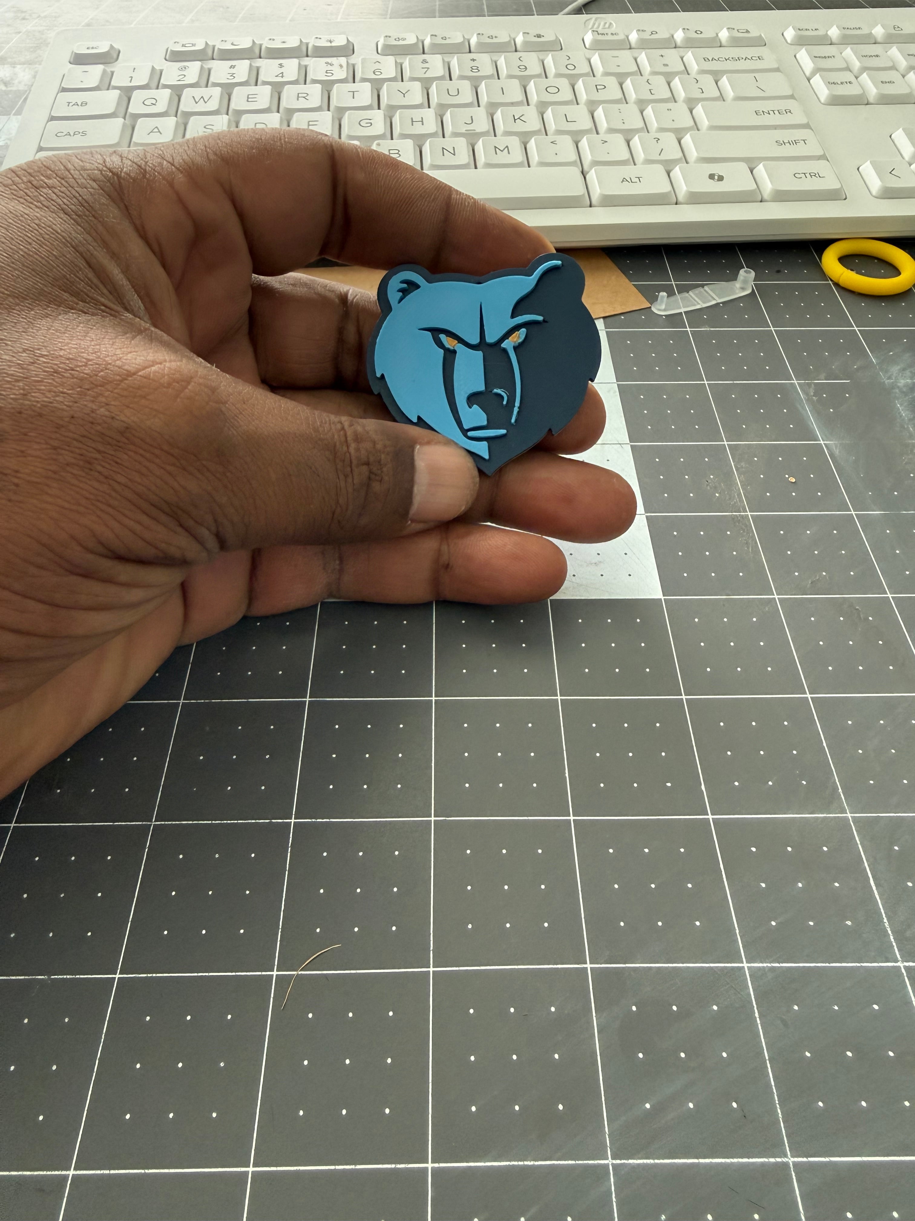 Grizzlies 3D Earring File – STL/3MF Digital Download