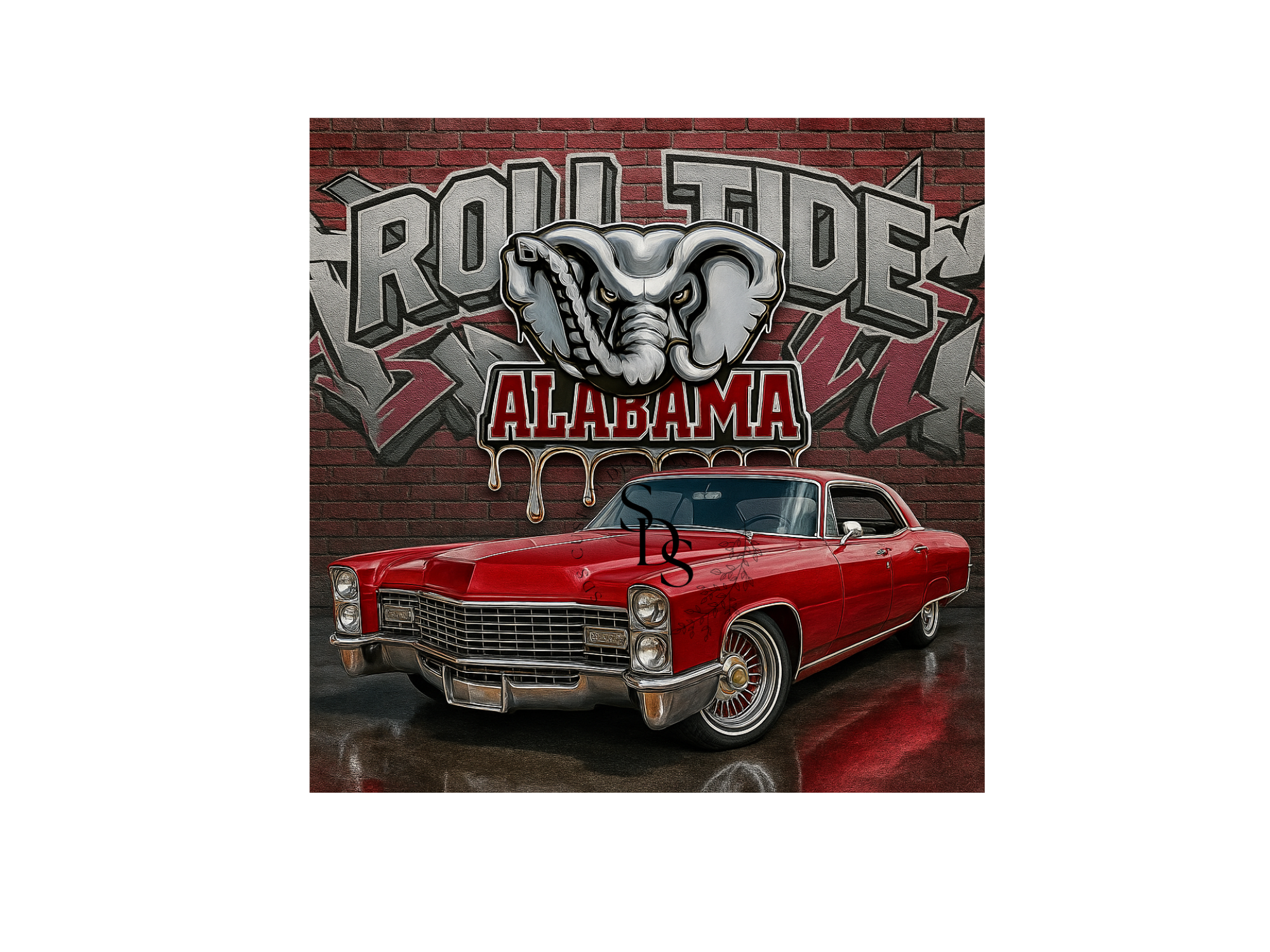 Bamma tv tray table print