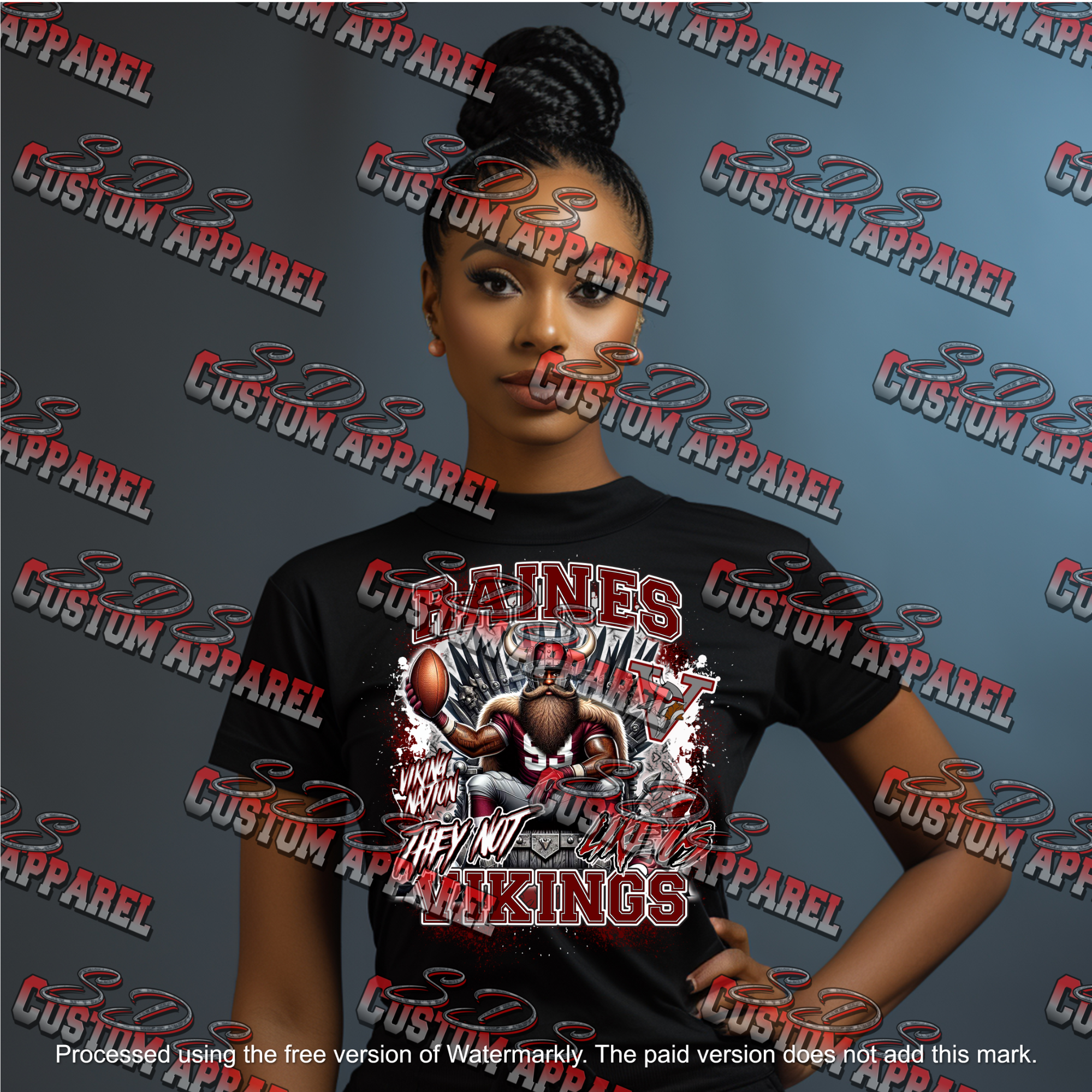 Raines Vikings (they not like us) t-shirts