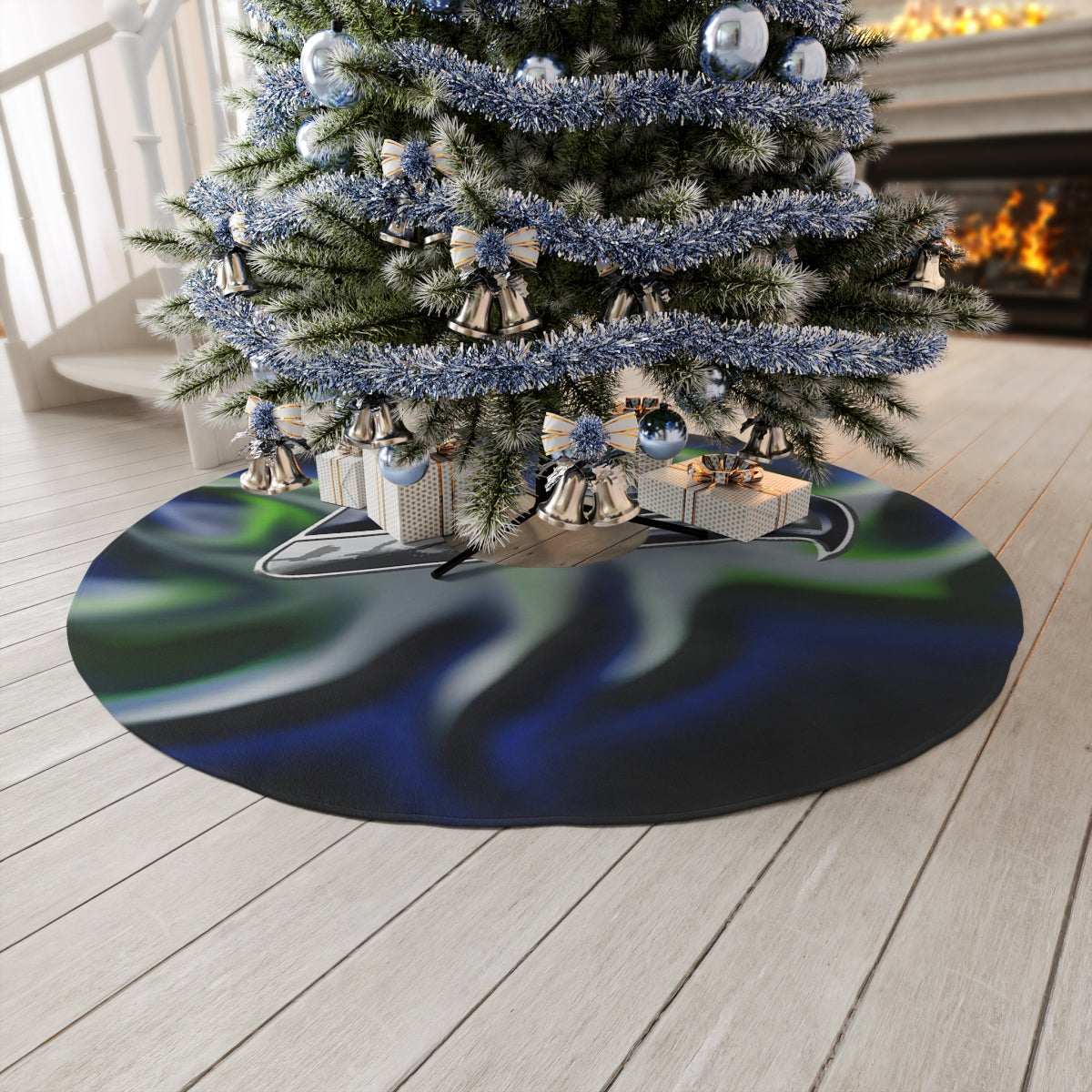 Round Seahawks Tree Skirt