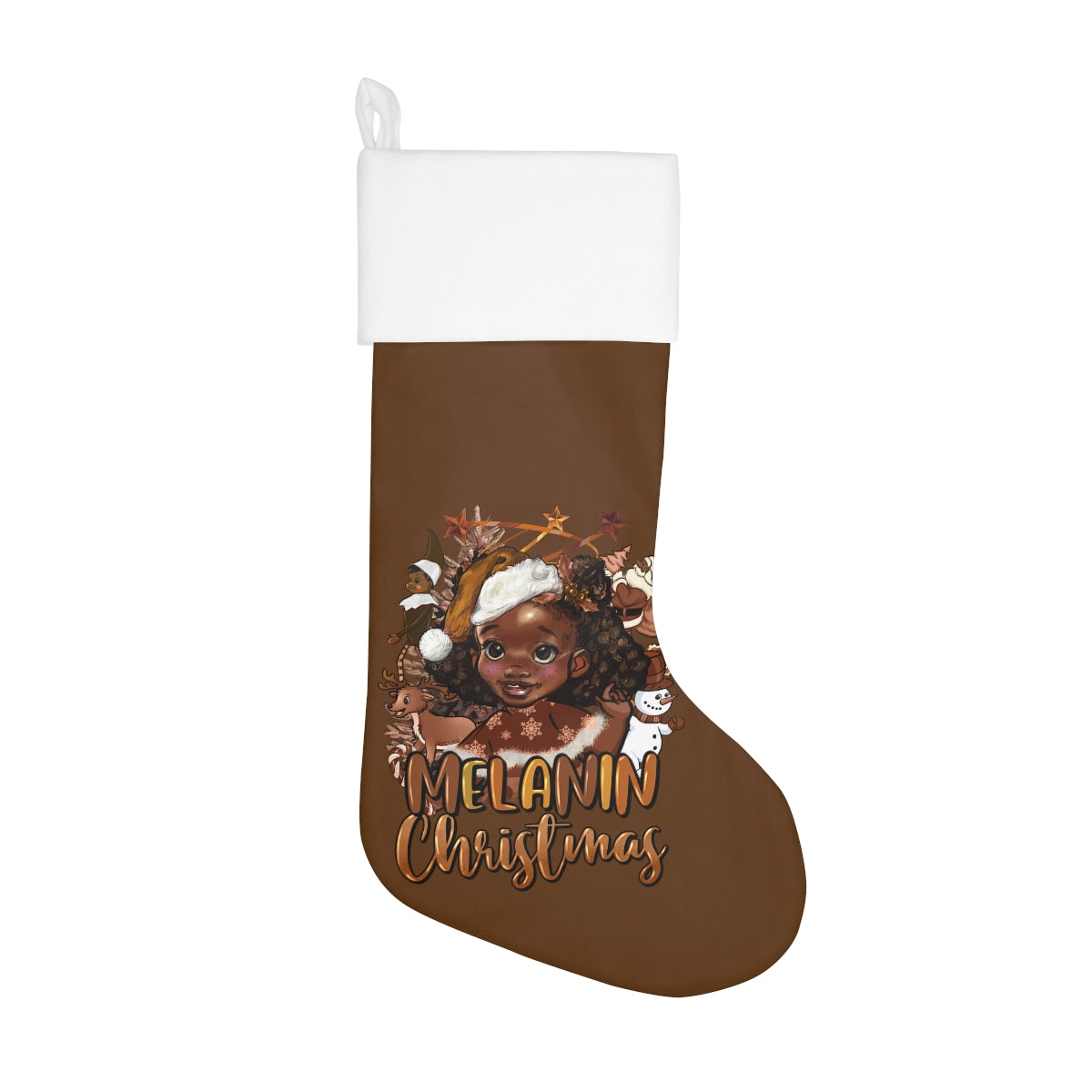 Holiday Stocking, melanin christmas, christmas stockings,