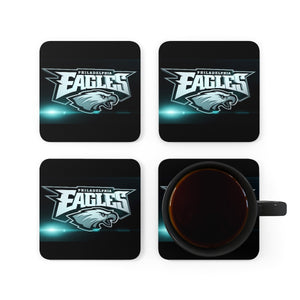 Corkwood Coaster Set, eagles coasters, eagles, drinkware, christmas, birthday,