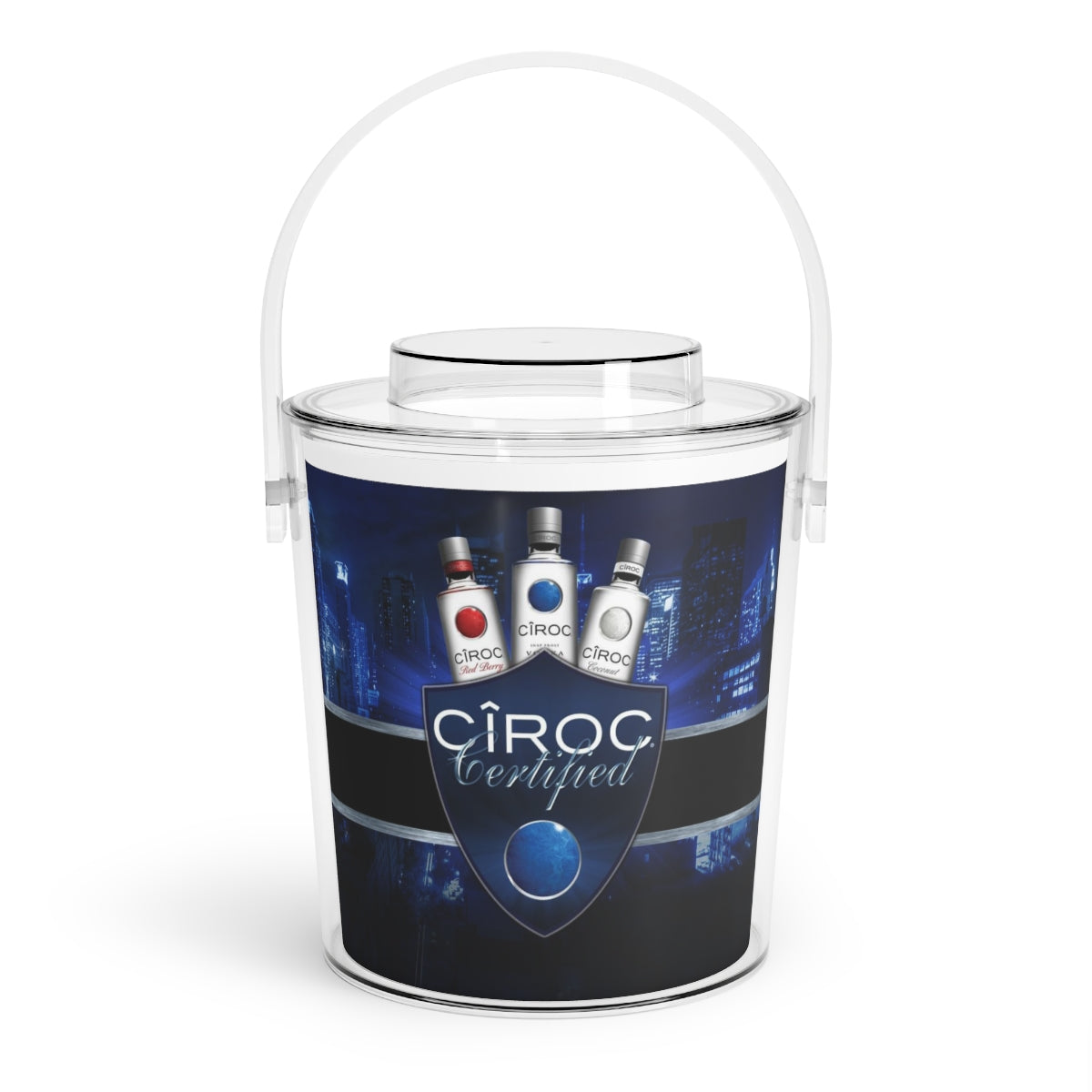 Ice Bucket with Tongs, vodka, gift idea, barware, bar, drinks, ciroc,