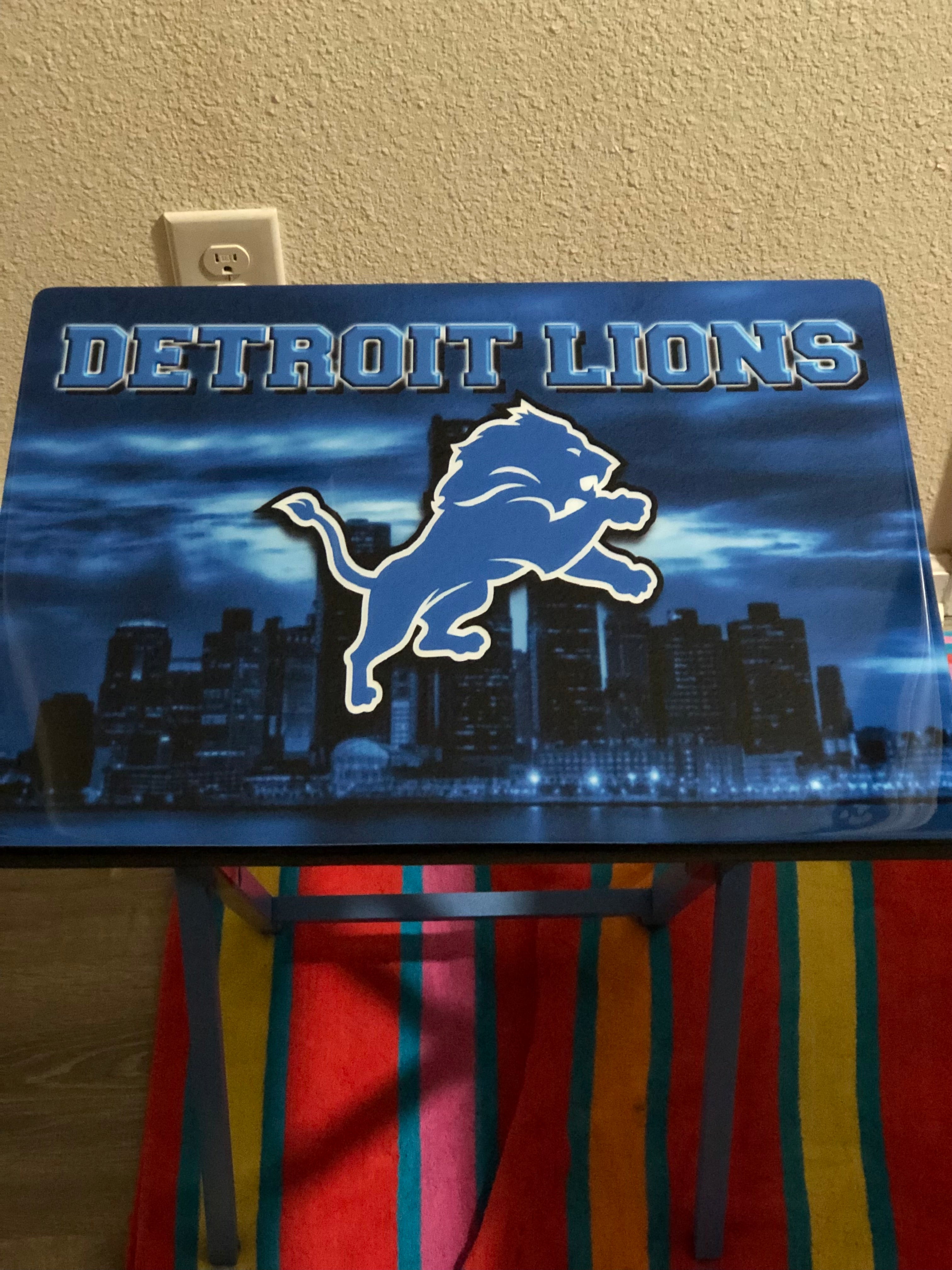 Detroit Lions folding tv tray table