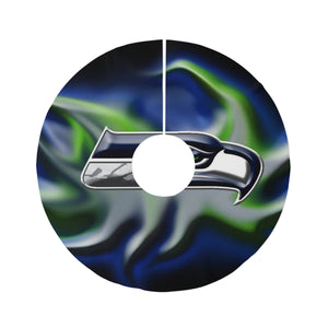 Round Seahawks Tree Skirt