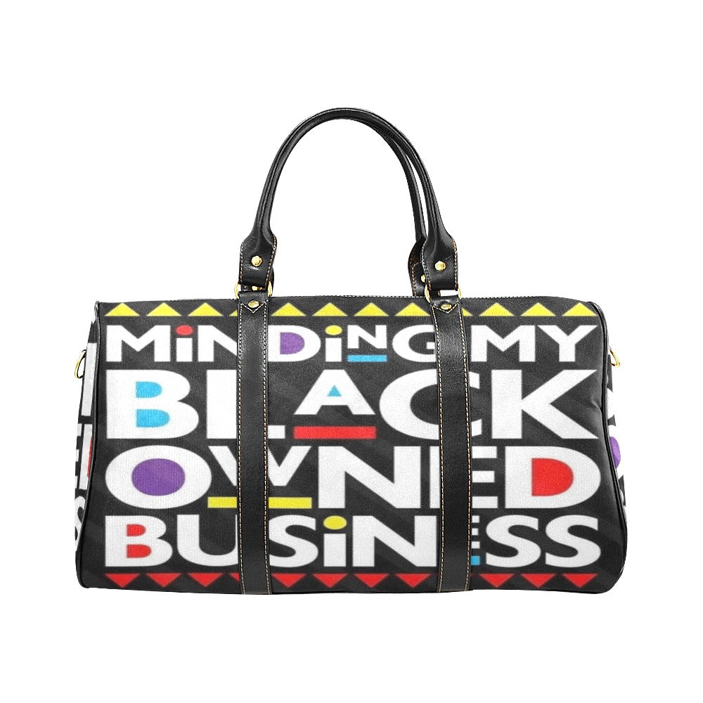 Minding My Black Owned Business New Waterproof Travel Bag/Small (Model 1639)