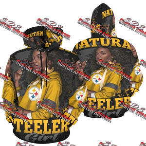 Natural Steelers girl hoodie